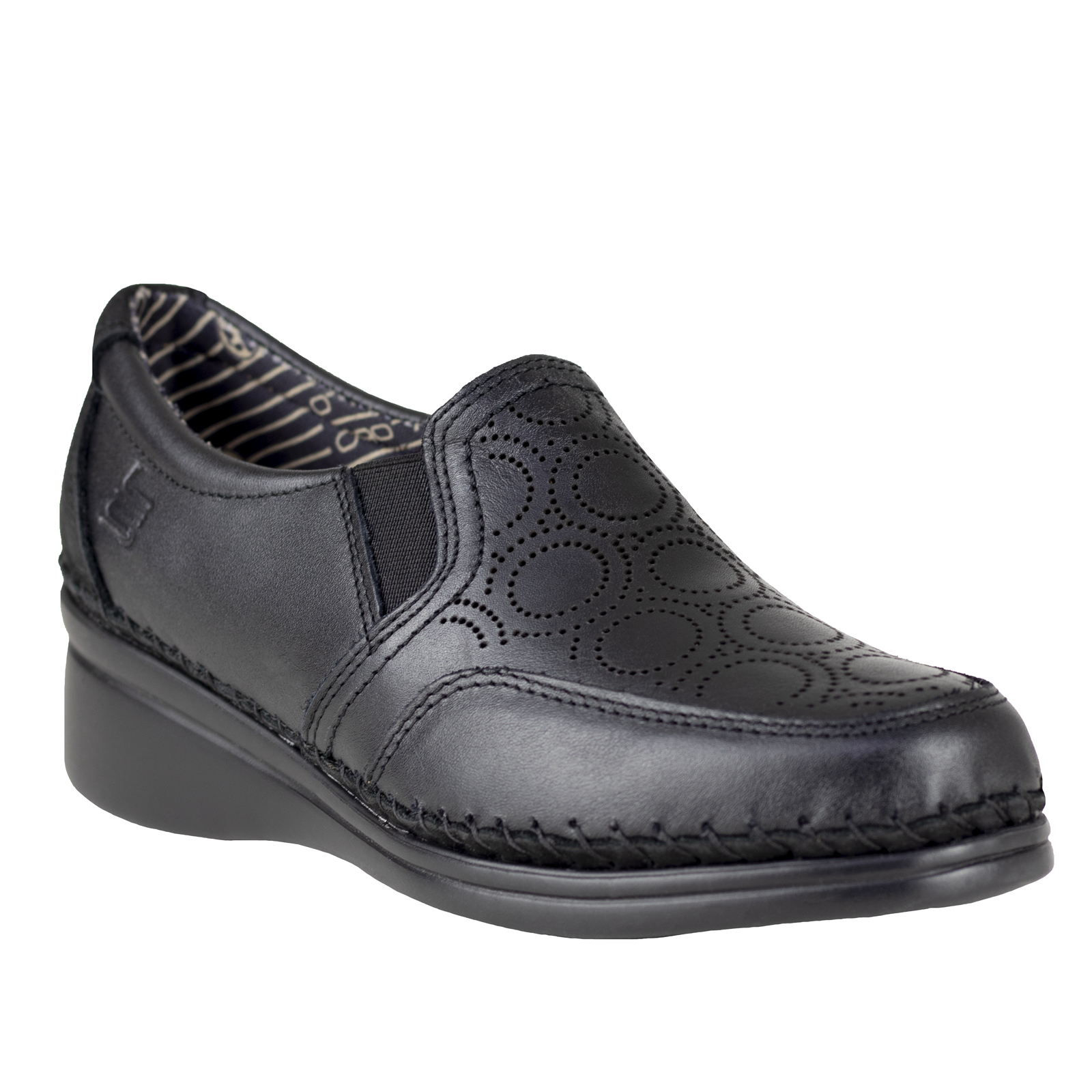 Zapatos Mujer Con Tacón Semivestir Lobo Solo 4702 Negro Moda