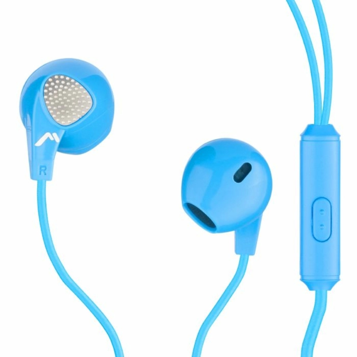 Audífonos Mitzu MH-0092BL Manos Libres Ergonómicos C/Cable Azul ENDY1