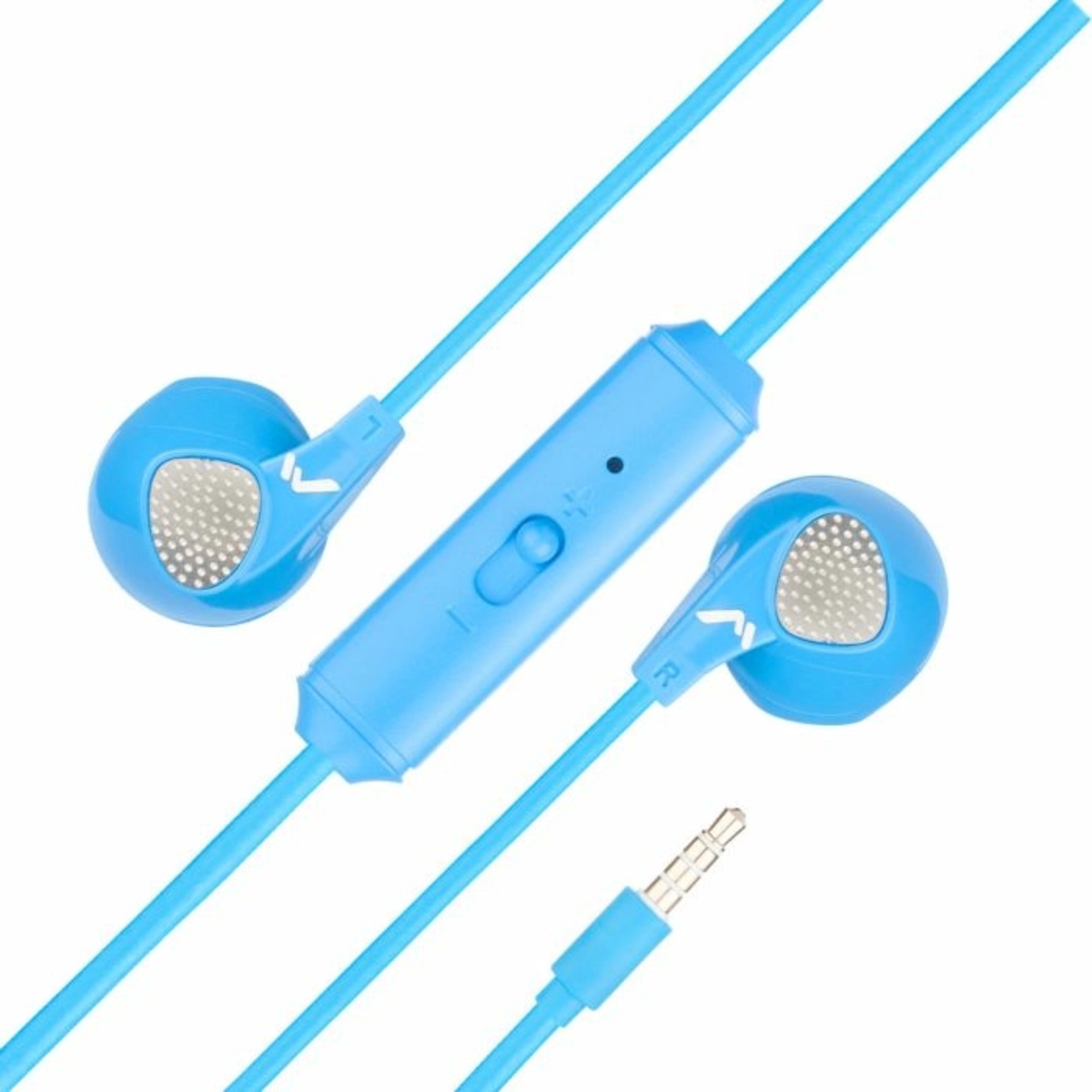 Audífonos Mitzu MH-0092BL Manos Libres Ergonómicos C/Cable Azul ENDY1