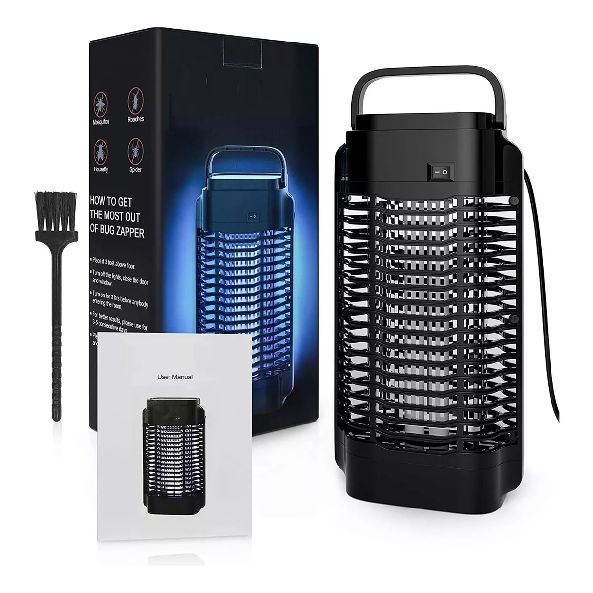 Lampara Uv Led Repelente Eléctrica Mata Moscas Mosquitos 18w