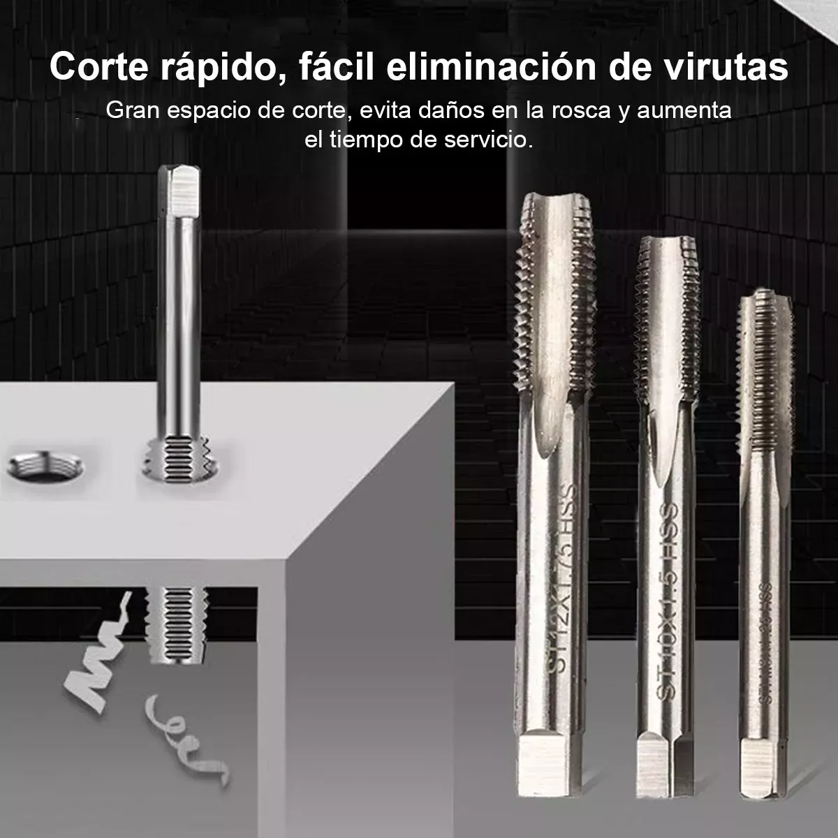 Kit Para Reparacion De Roscas Con Insertos Helicoil,262 Pcs