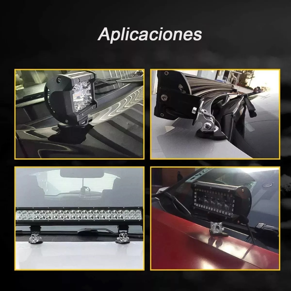 Bases Cofre Universales Para Faros Led Soporte De Montaje 2Pzas