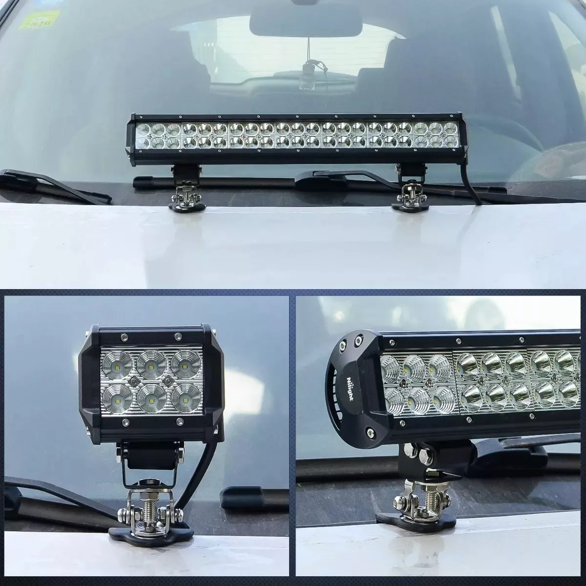 Bases Cofre Universales Para Faros Led Soporte De Montaje 2Pzas