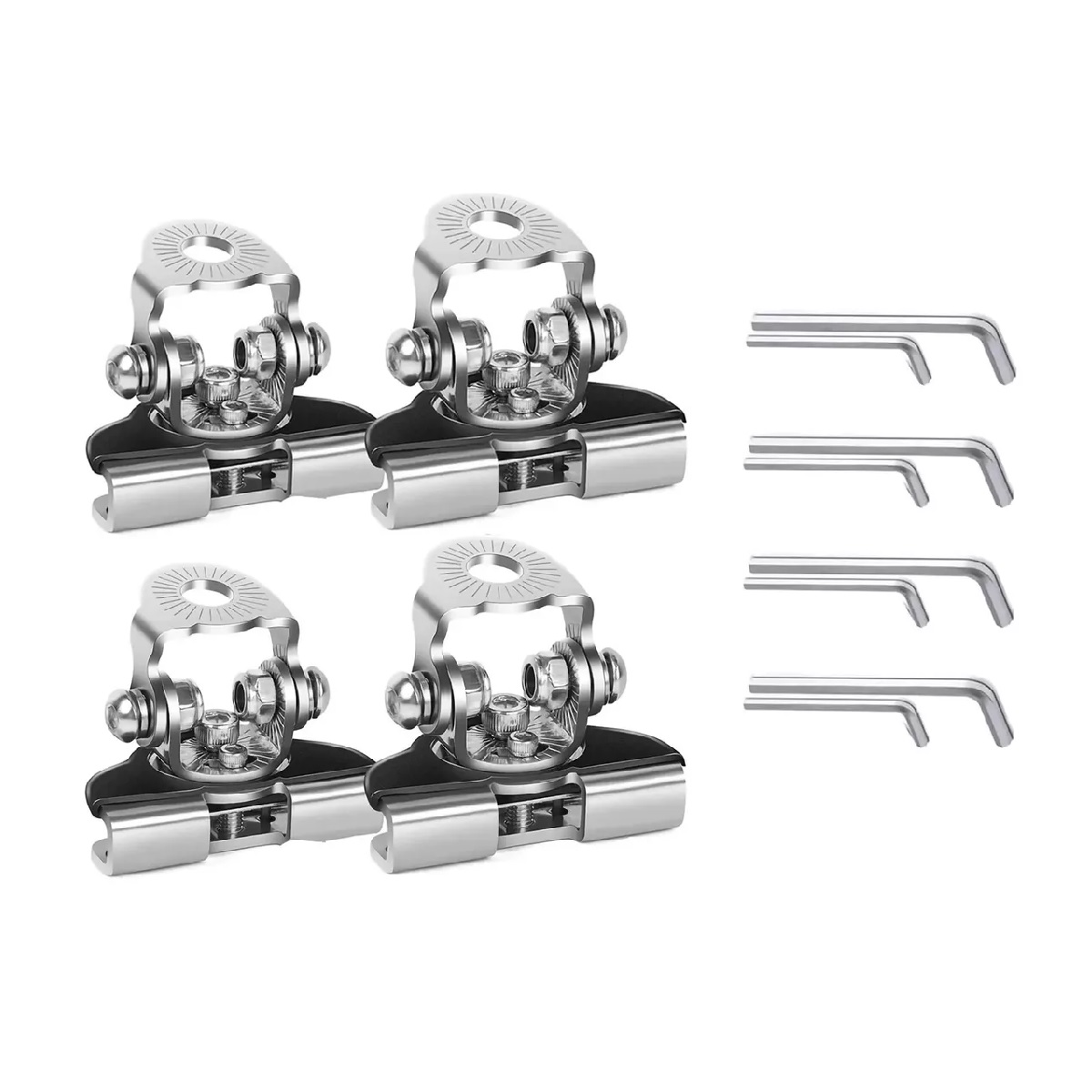4pz Bases Faro Led Cofre Soporte Neblineros Barras Universal