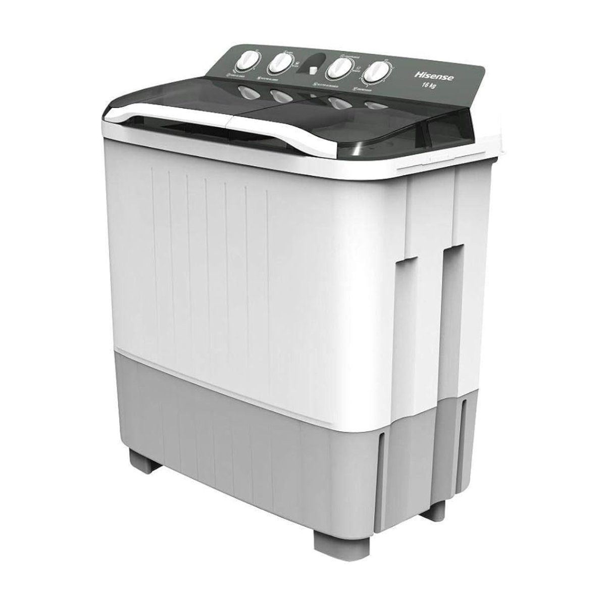 Lavadora Semiautomática de Doble Tina 16kg Hisense WSA1603P​
