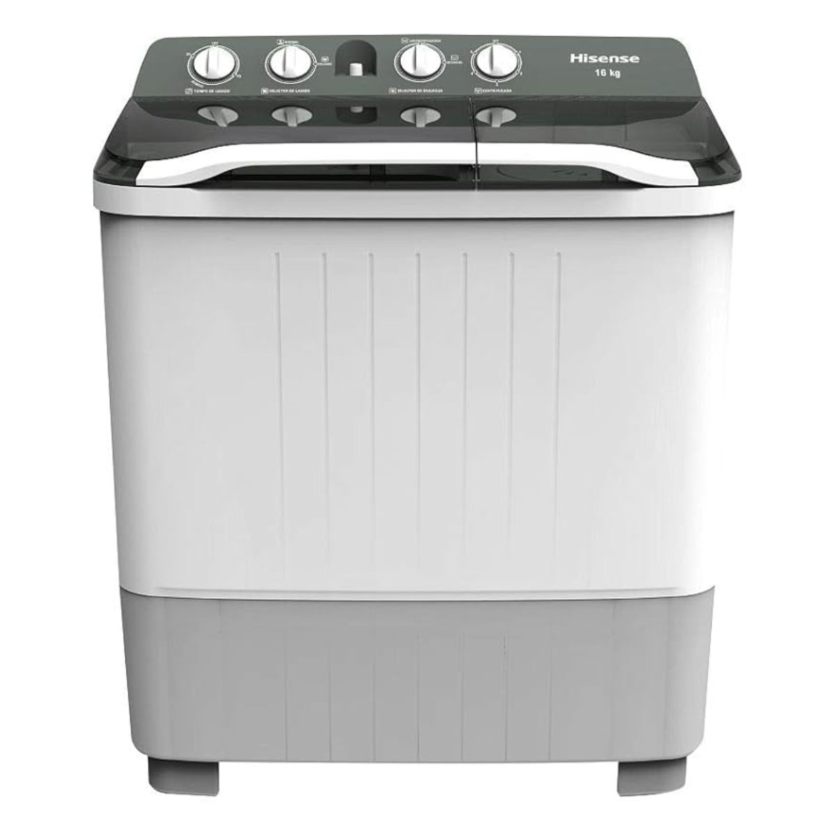 Lavadora Semiautomática de Doble Tina 16kg Hisense WSA1603P​
