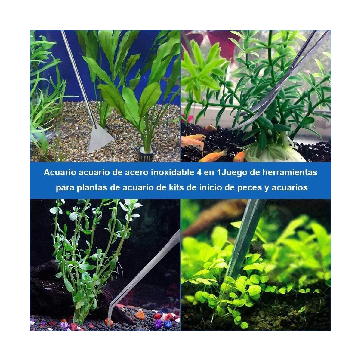 Kits De Herramientas Para Plantas Acuarios Acero Inoxidable