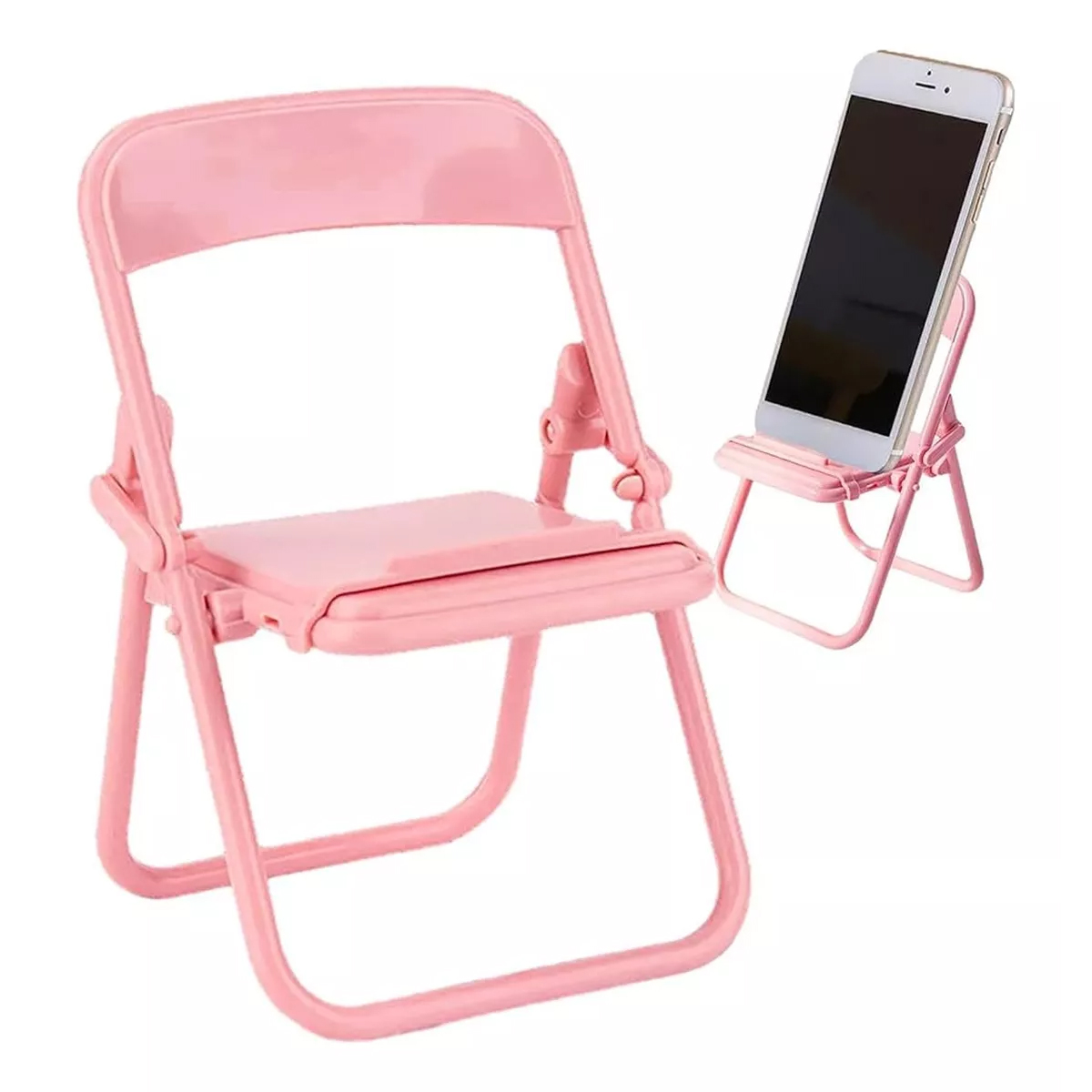 10 Pzas Soporte Porta Celular Forma Silla Plegable Colores