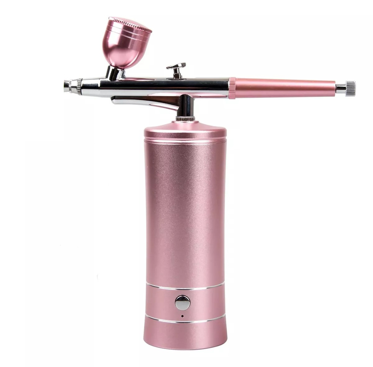 Aerógrafo Compresor Pistola Kit Multiuso Portatil Maquillaje Rosa