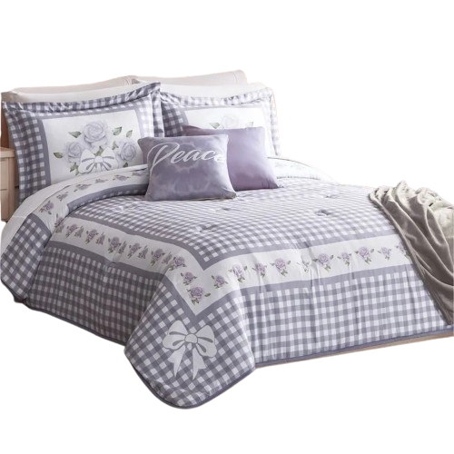 Edredón Lavable Alicia King Size C/fundas Y Cojín Concord