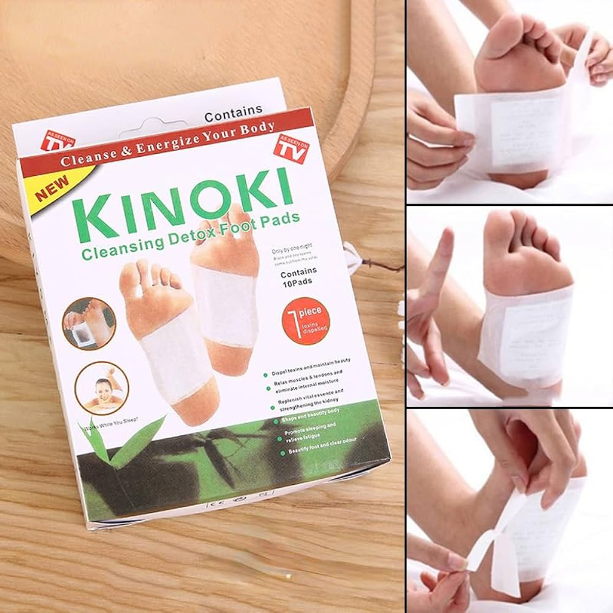 100 Parches Desintoxicantes Cuerpo Kinoki Pies