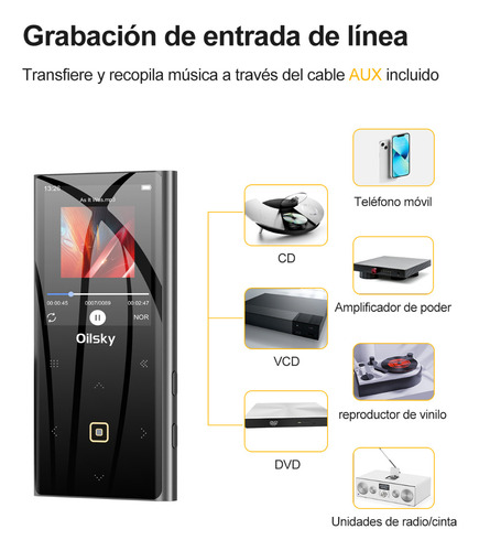 64 Gb Reproductor Musica Mp3 Mp4 Bluetooth Fm Con Altavoces