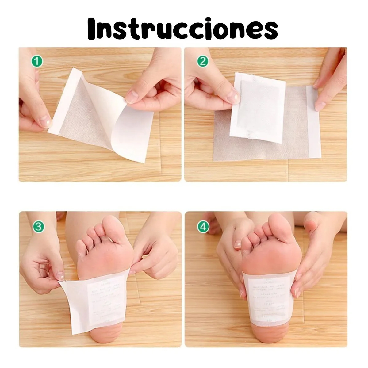 Parches Detox Kinoki Original Pies Anti Fatiga Y Cansancio