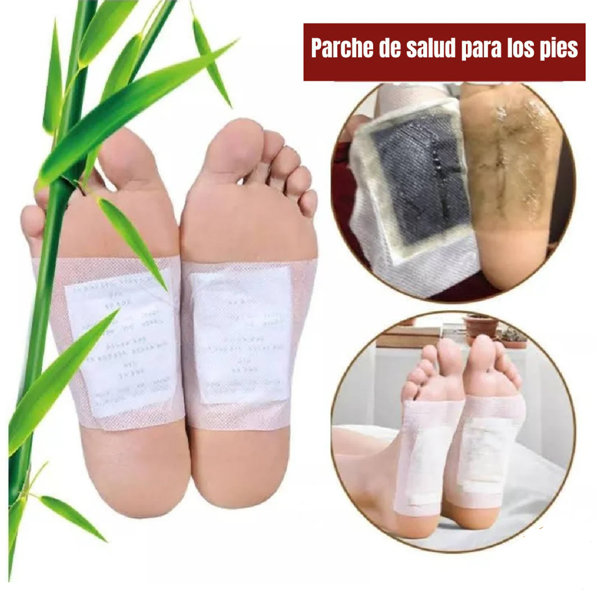 Parches Detox Kinoki Original Pies Anti Fatiga Y Cansancio