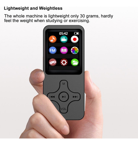 Reproductor De Música Bluetooth Mp3 Mp4, Grabadora De Radio
