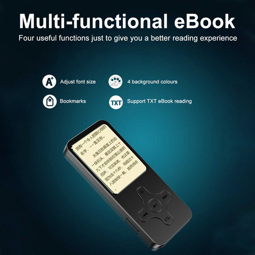 Reproductor De Música Bluetooth Mp3 Mp4, Grabadora De Radio