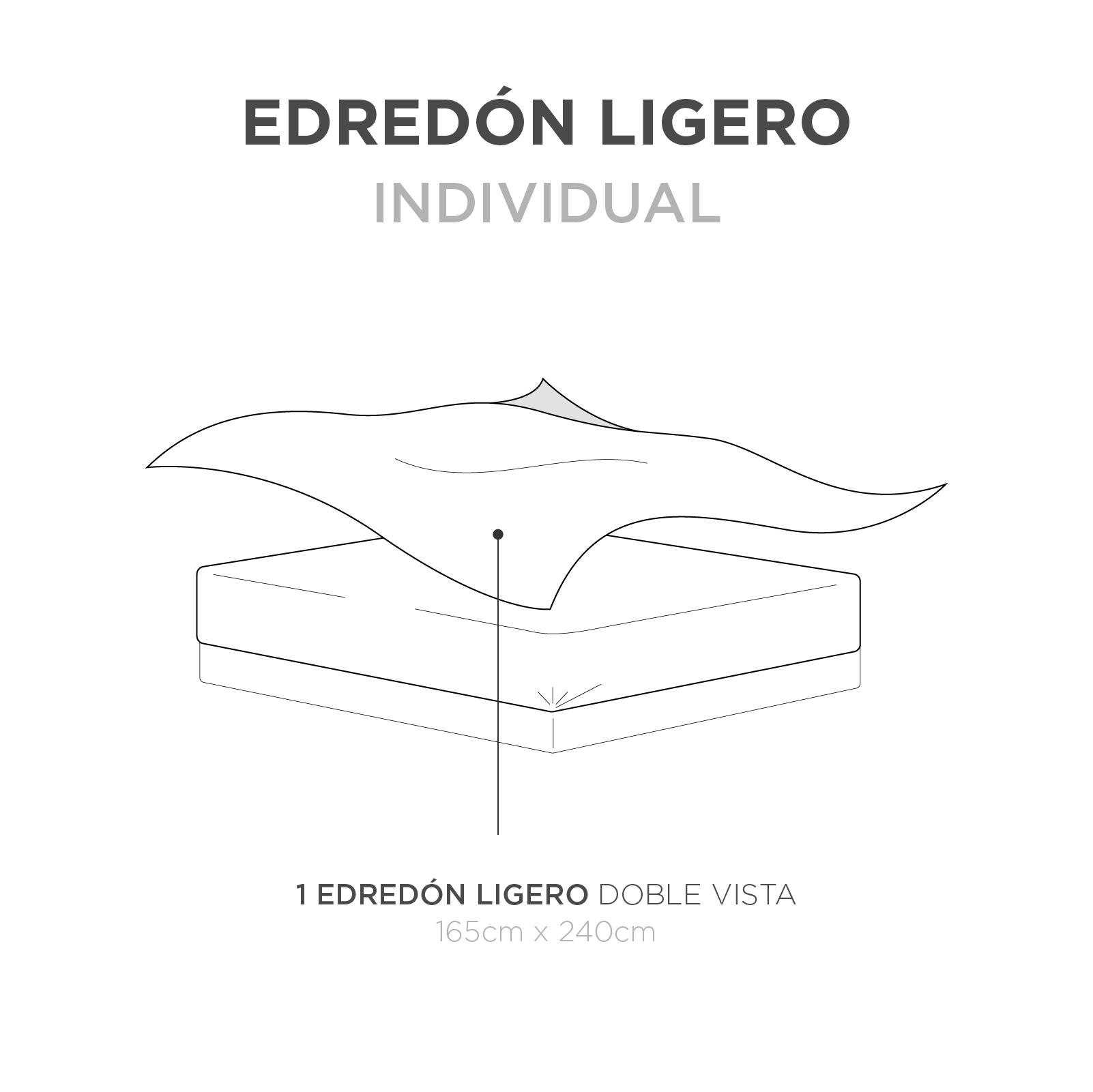 Edredón Ligero Individual Tecnología Pinsónic Termo Sellado