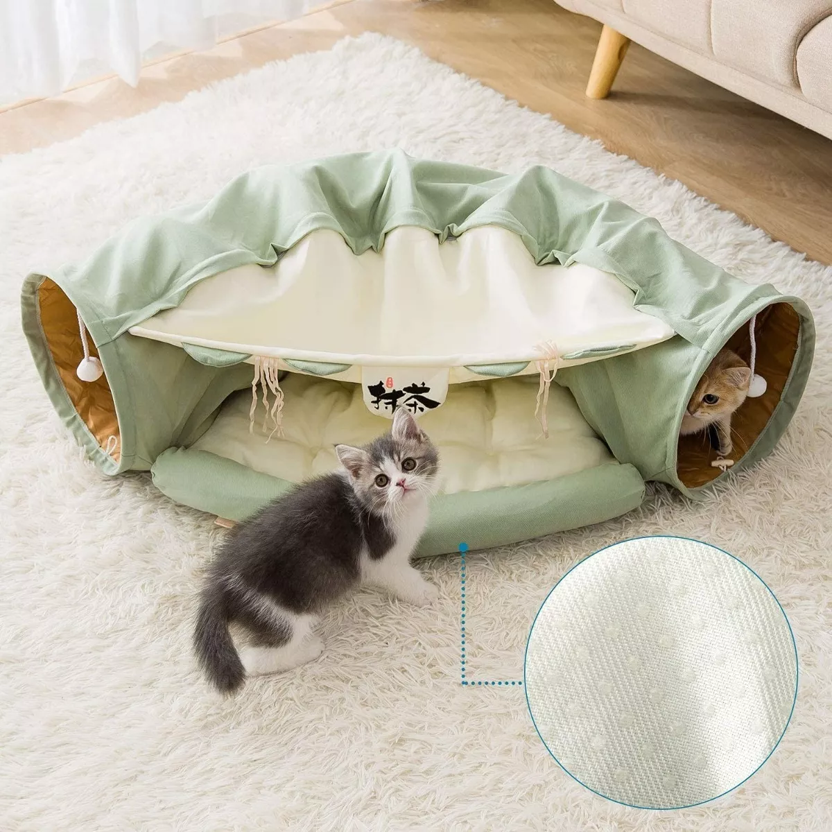 Juguete Túnel De Gato Cama Para Mascotas Duradera Y Cómoda