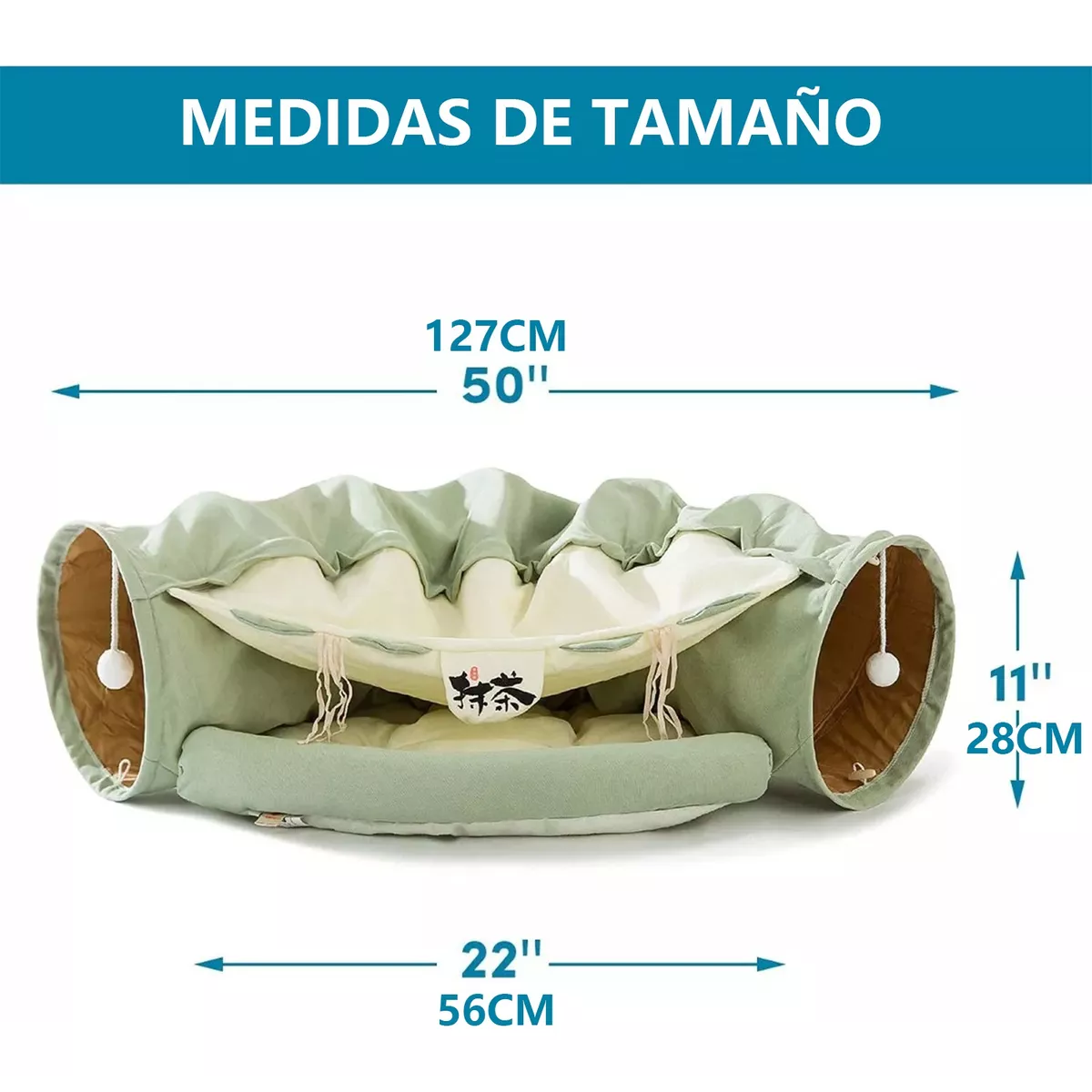 Juguete Túnel De Gato Cama Para Mascotas Duradera Y Cómoda