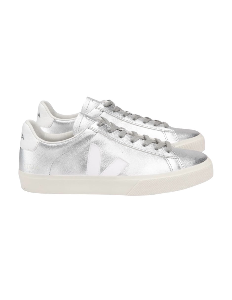 Tenis VEJA de campo para mujer plateados Talla 24
