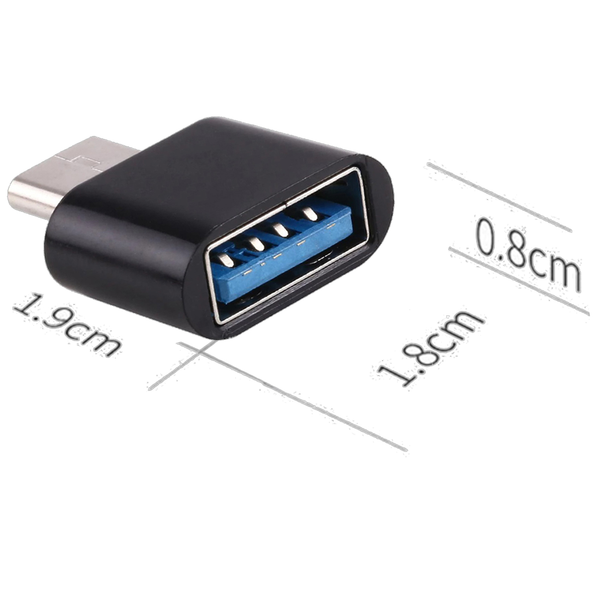 25 Pzs Adaptador Otg Entrada Tipo C Transferencia De Datos
