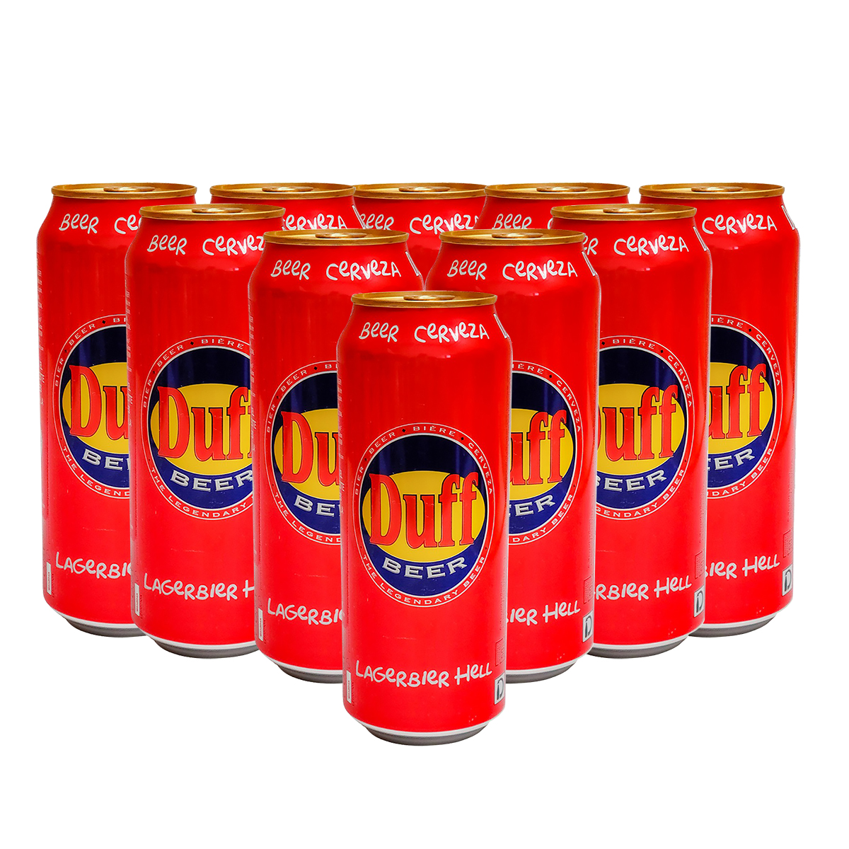 12 Pack Cerveza Duff Lagerbier Hell Lata 500ml C/u