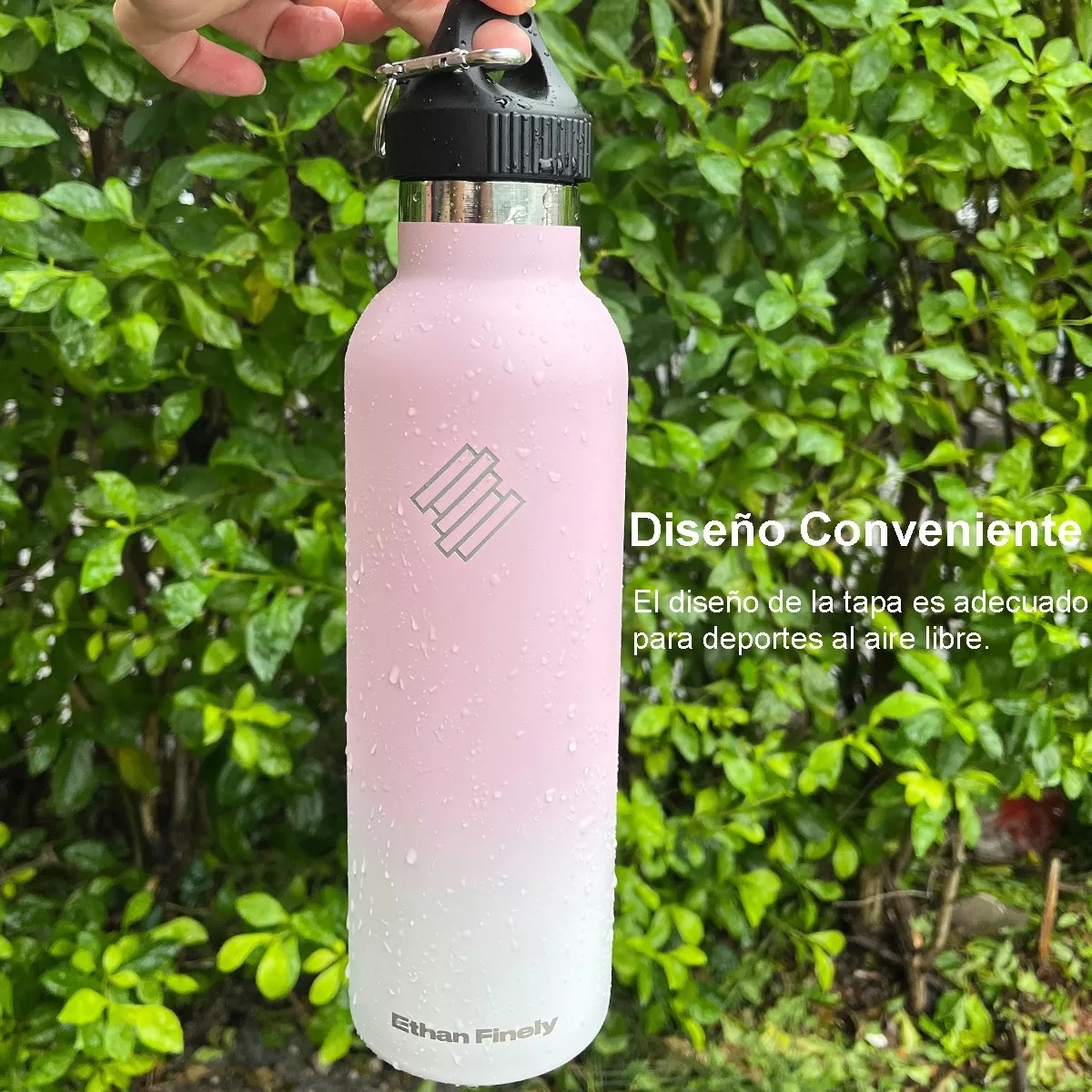 Vasos Termico Acero Inoxidable Taza Termo Botellas Para Agua Rosa