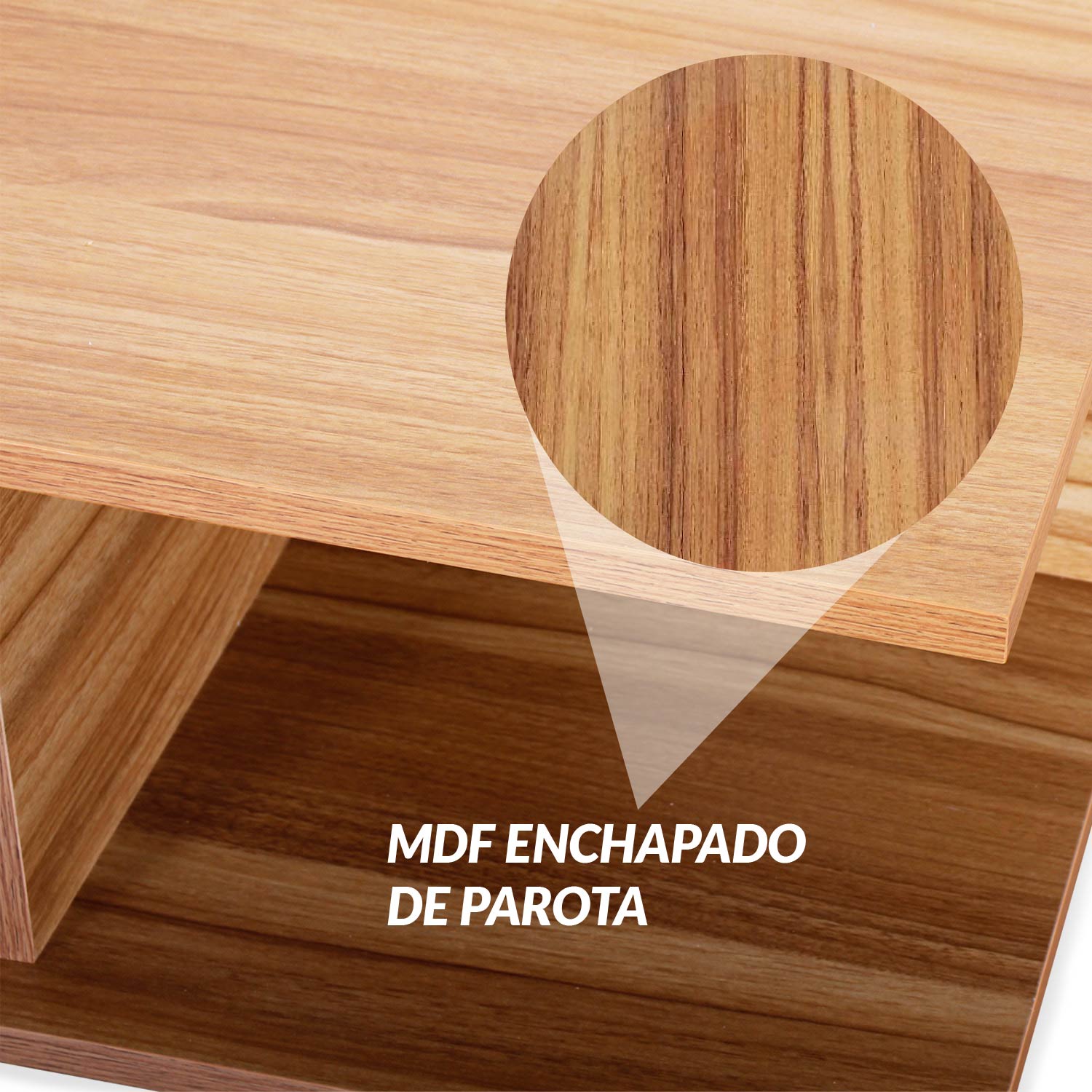 Ilios Innova | Mueble TV Flotante con Repisas, Parota Moderno Minimalista, Ideal Para Organizar Tus Dispositivos Electrónicos