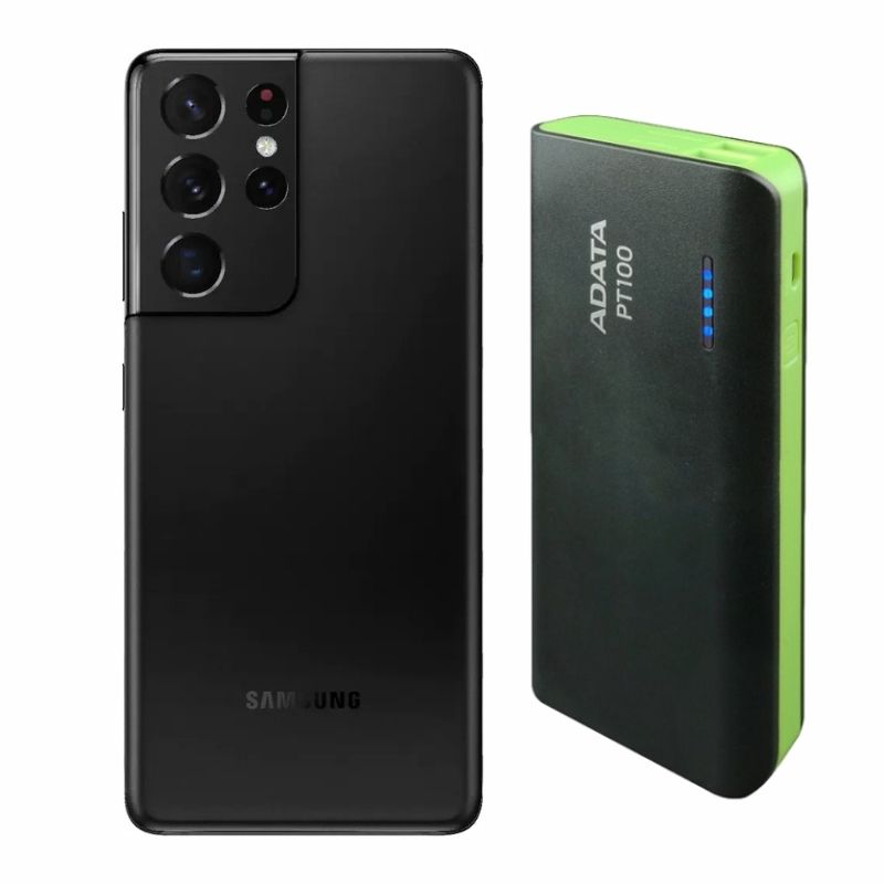 Galaxy S21 Ultra 128GB Negro Snapdragon + Power Bank 10,000mah