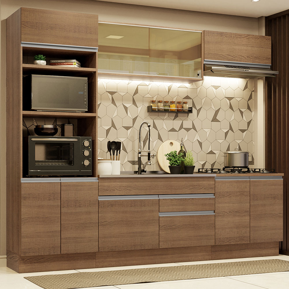 Cocina Integral Completa Modular Madesa Glamy 270cm MM 10