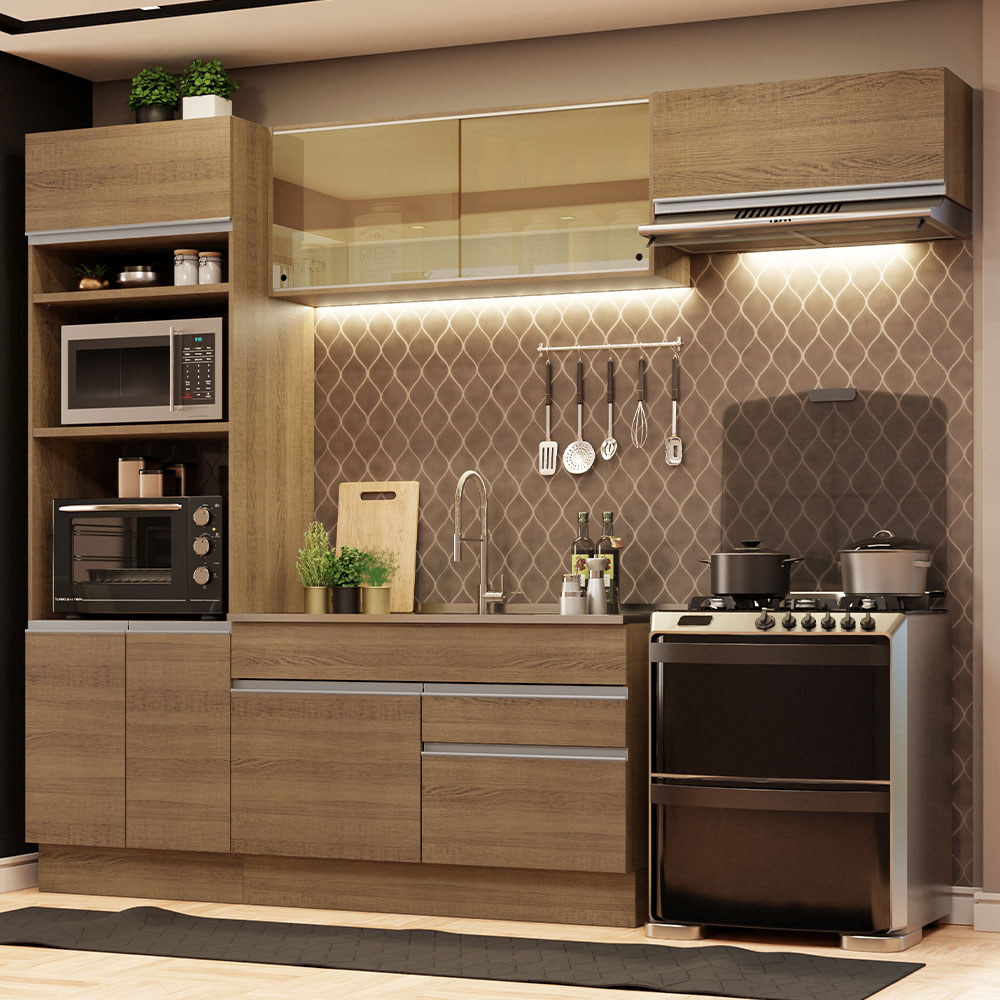 Cocina Integral Completa Modular Madesa Glamy 270cm MM 11