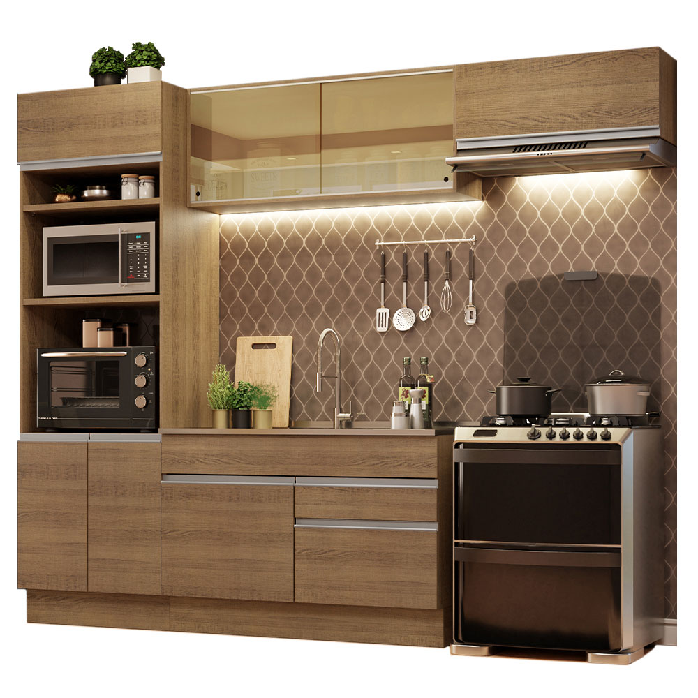 Cocina Integral Completa Modular Madesa Glamy 270cm MM 11