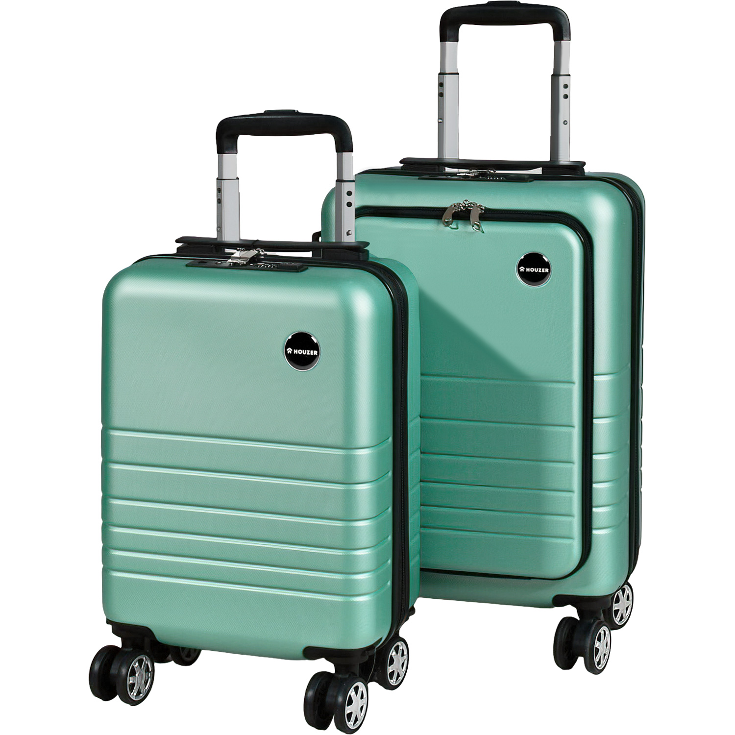 Set de 2 Maletas Equipaje Viaje Cabina Avion 21' Y 18' 4 Ruedas 360° Kit maleta