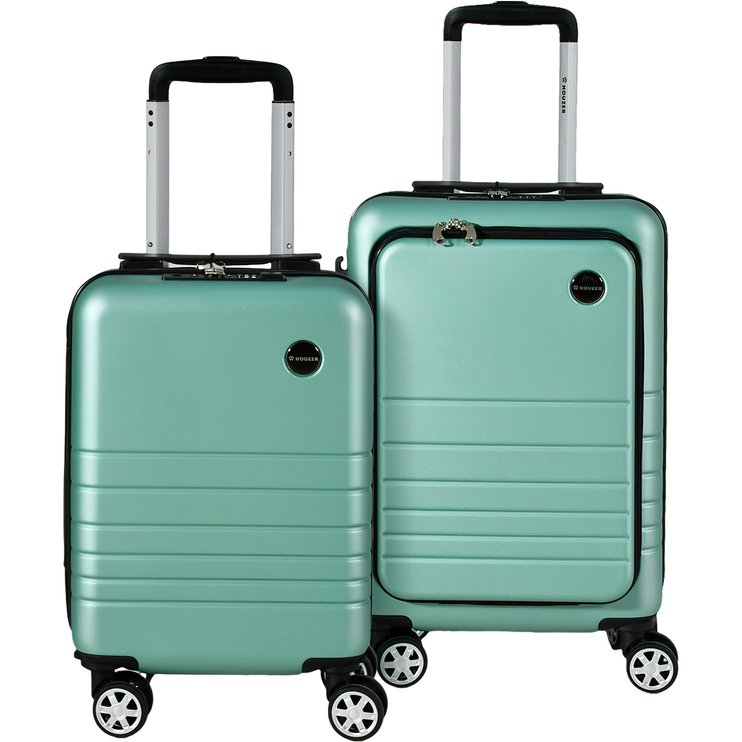 Set de 2 Maletas Equipaje Viaje Cabina Avion 21' Y 18' 4 Ruedas 360° Kit maleta