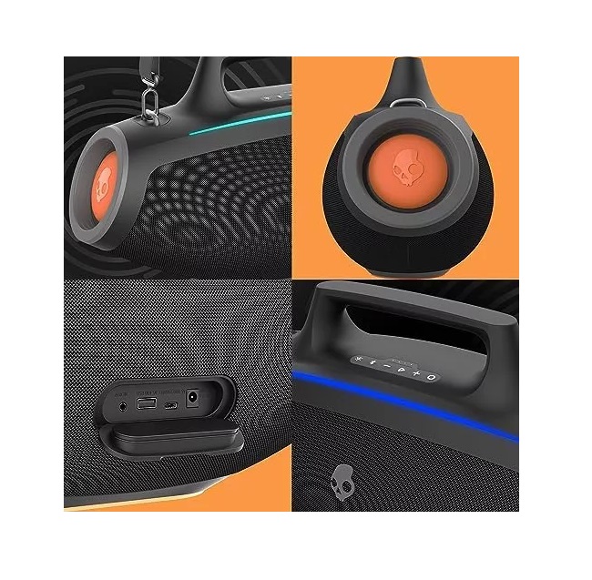 Bocina Portátil Inalámbrica Bluetooth Parrel Party Xt Skullcandy, Modelo: 2SKSK1849B0L2 Color Negro
