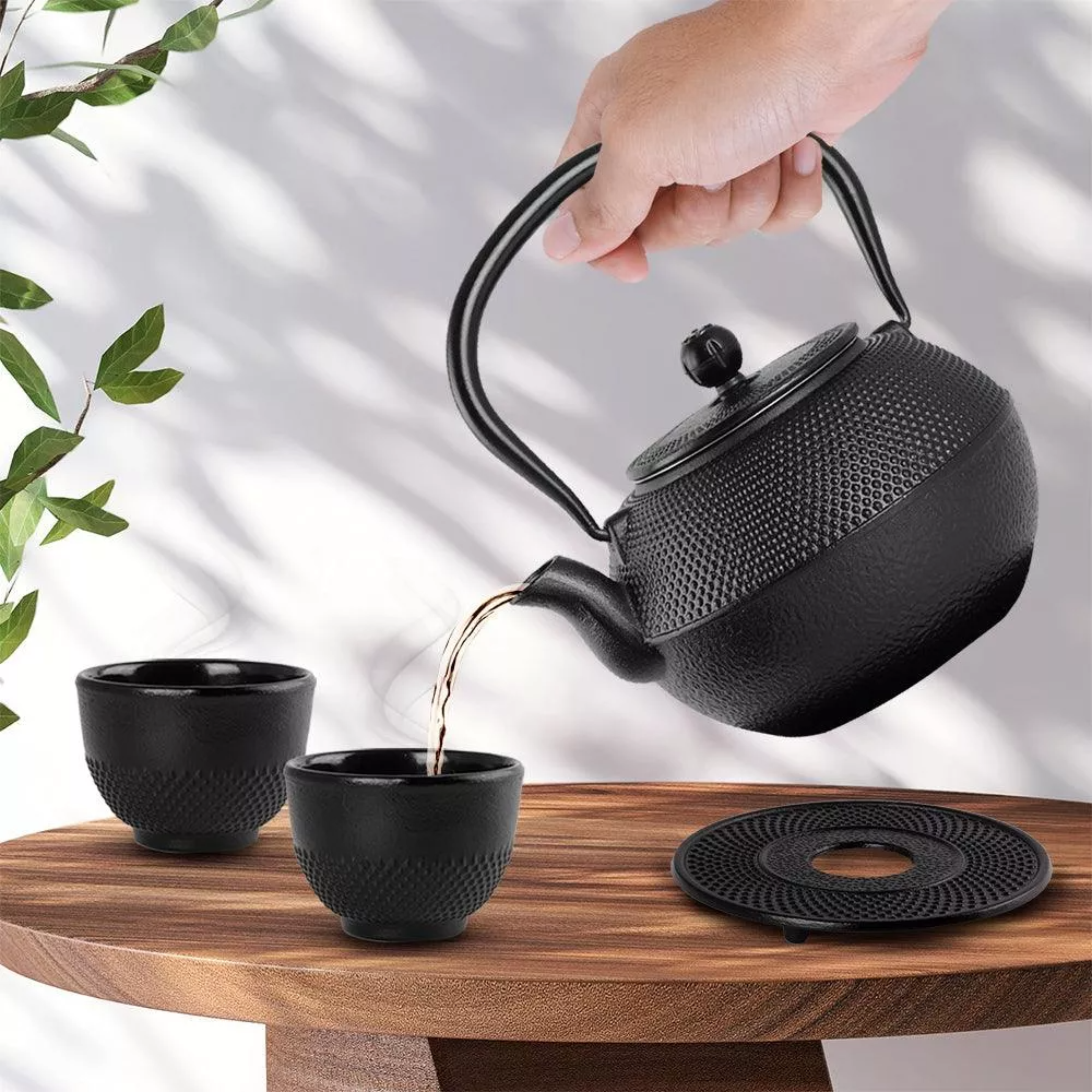 Tetera Japonesa De Hierro Fundido Con Infusor Acero Redlemon