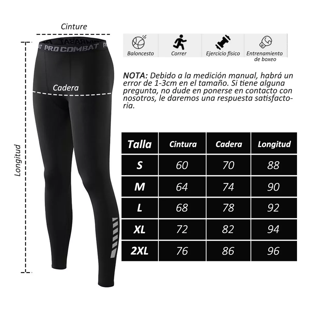 Kit Lycra Fitness Hombre Transpirable Mallas Correr Deportiva 3p Talla XL
