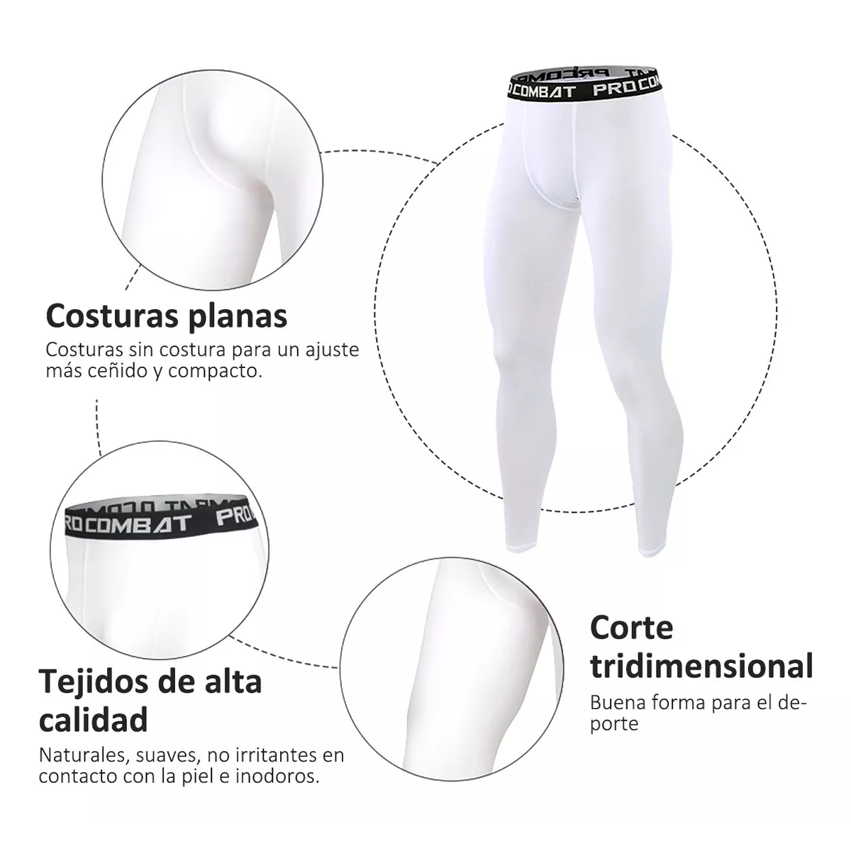 Kit Lycra Fitness Hombre Transpirable Mallas Correr Deportiva 3p Talla M