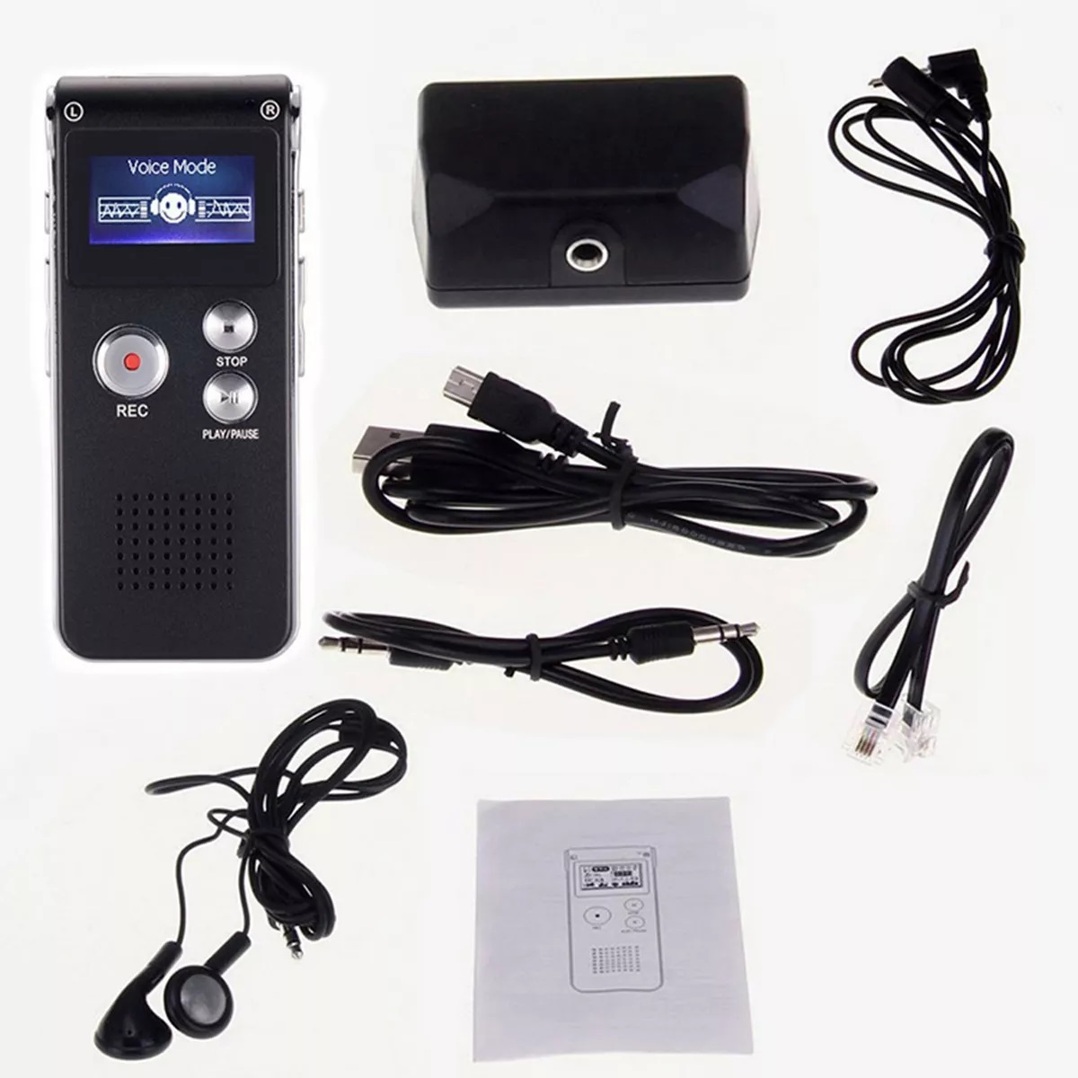 Microfono Espia Usb Spy Grabadora Voz De 8gb
