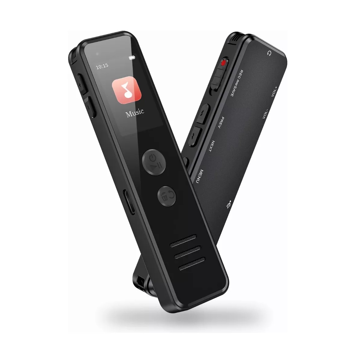 Grabadora De Voz Digital, Reproductor Mp3 Con Pantalla 64gb