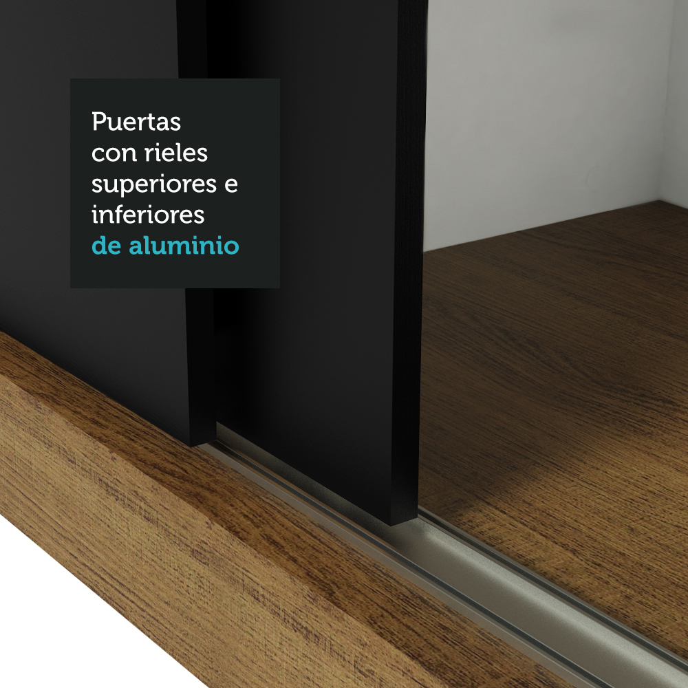 Ropero Closet Madesa 3 Puertas 3 Espejos MN
