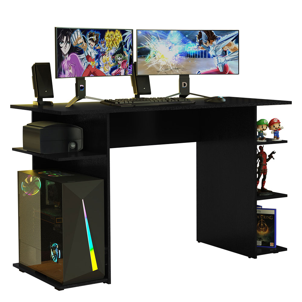 Mesa Gamer Escritorio Para Computador Madesa 9424 NN