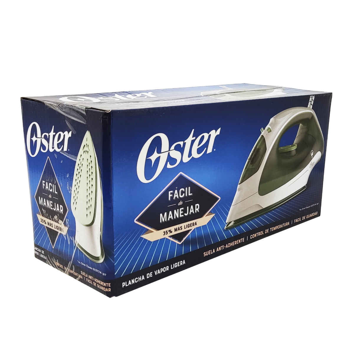 Plancha De Vapor Antiadherente Verde Oster Gcstbs3803