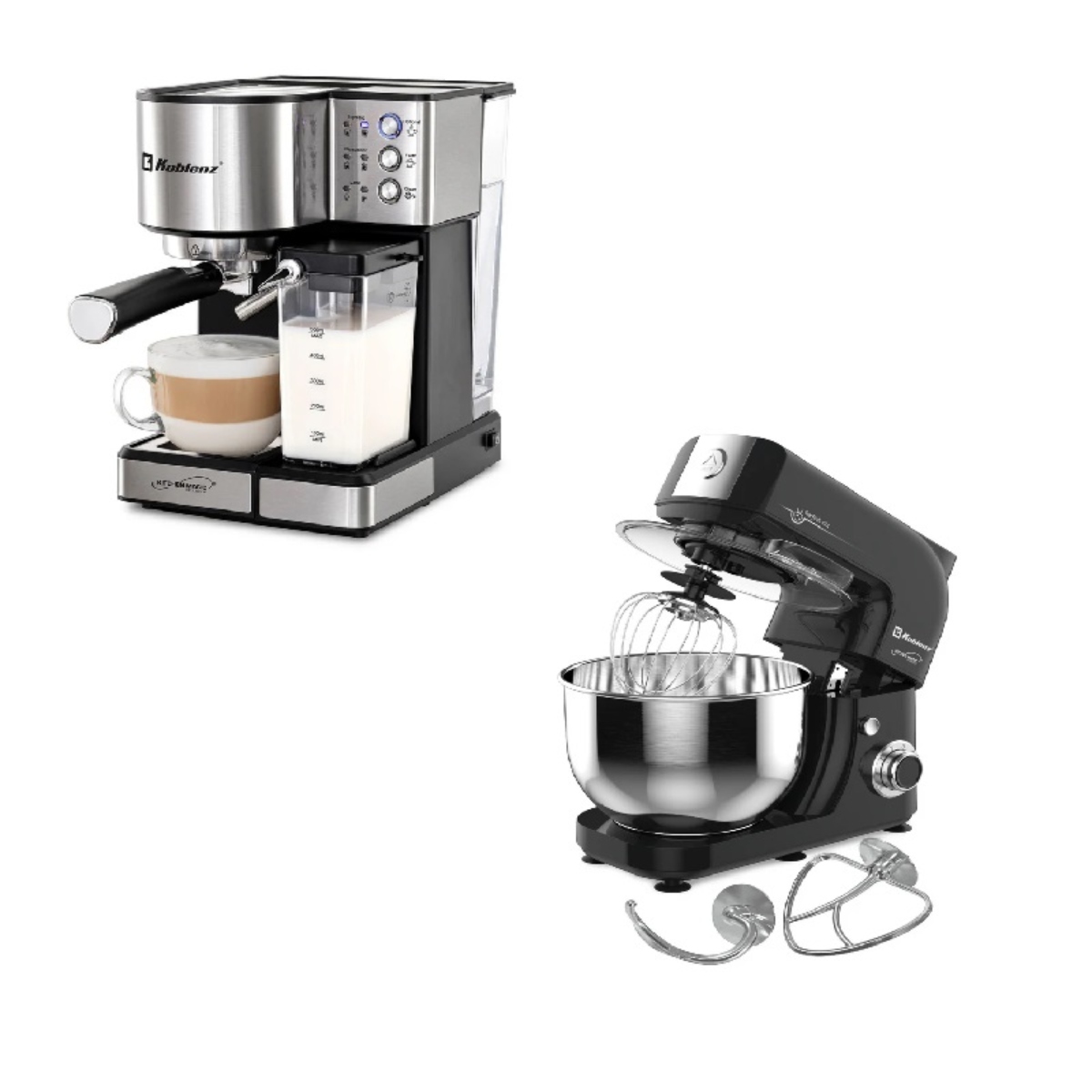 Combo Koblenz Cafetera Espresso CKM-1350 IN + Batidora de Pedestal BPKM-800 IN ENDY