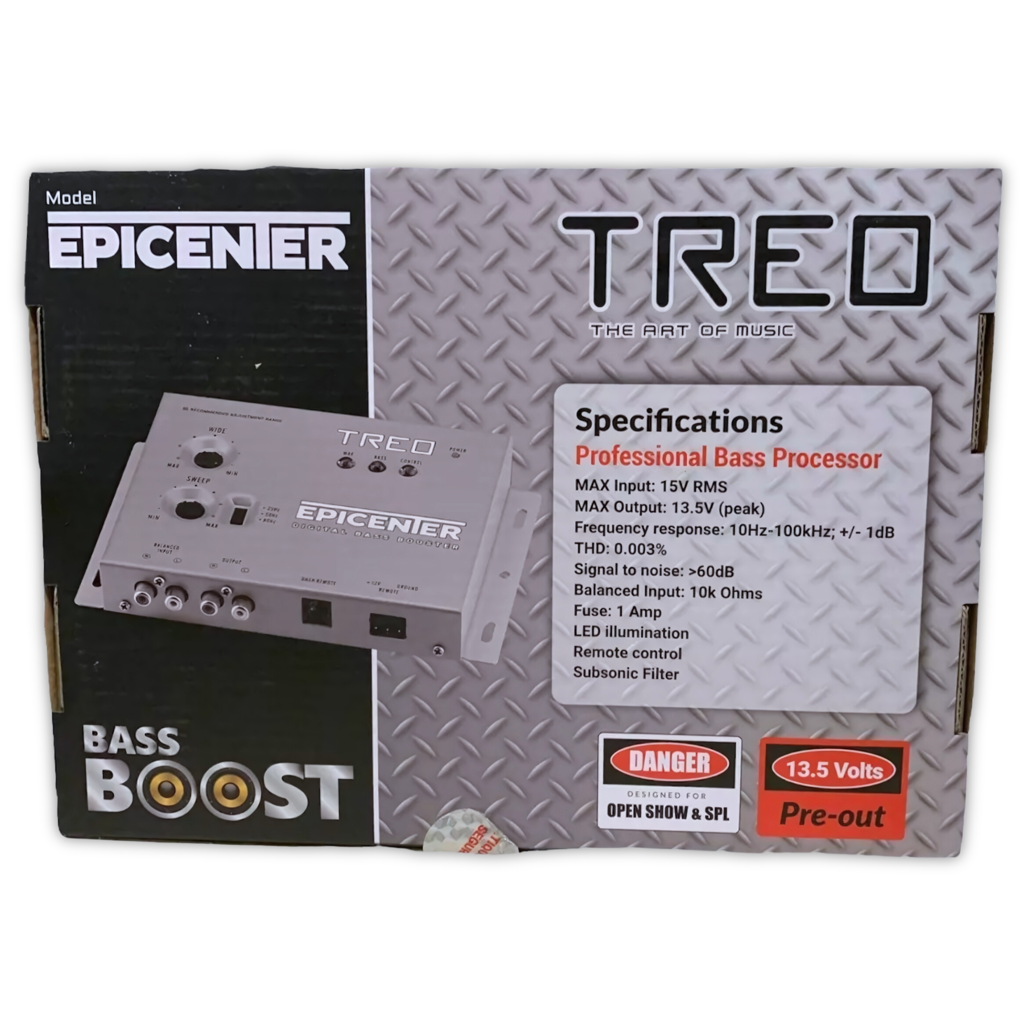 Epicentro Restaurador de Bajos Treo EPICENTER Entrada 15V Salida 13.5V