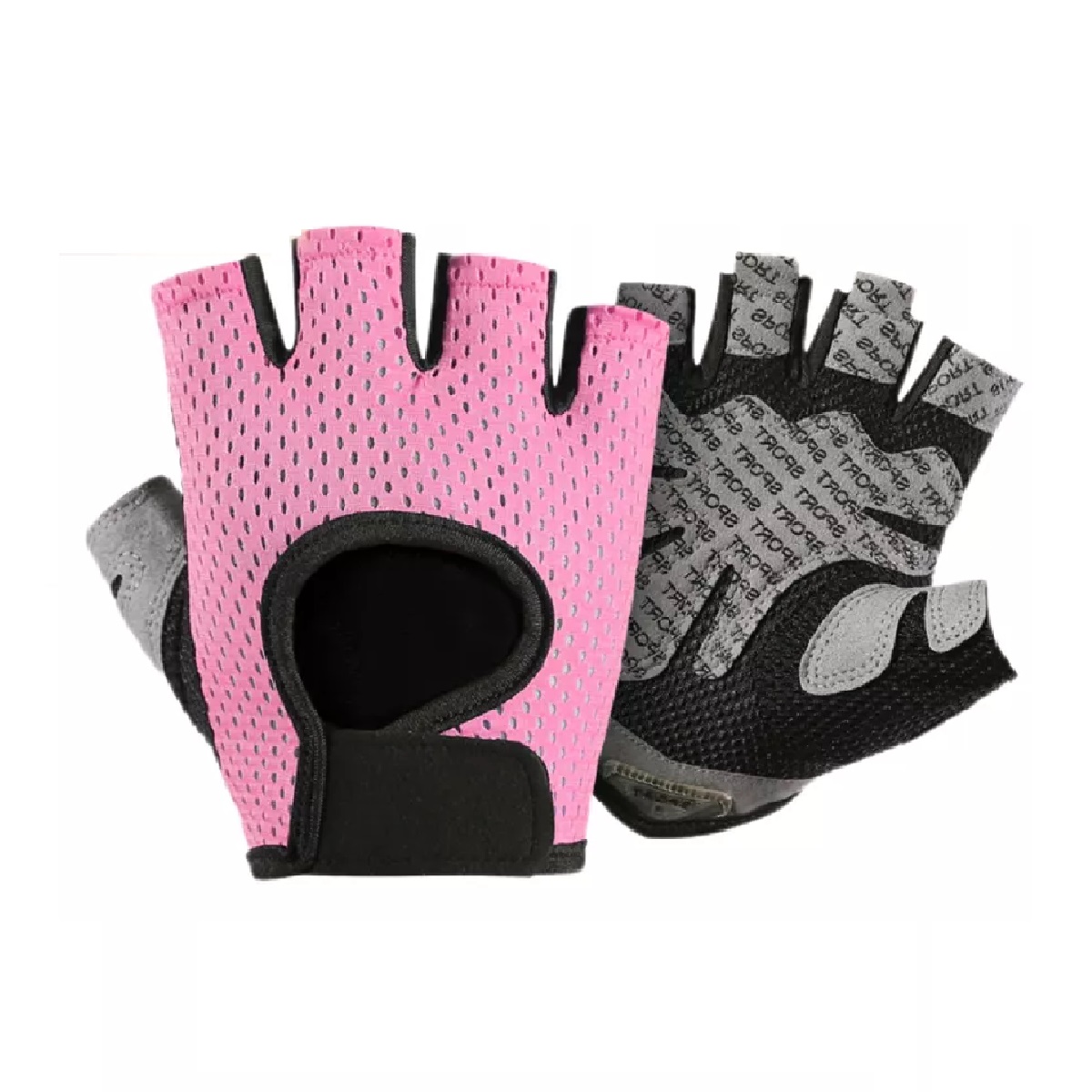 Guantes Gym Fitness Guantes Para Pesas Rosa L