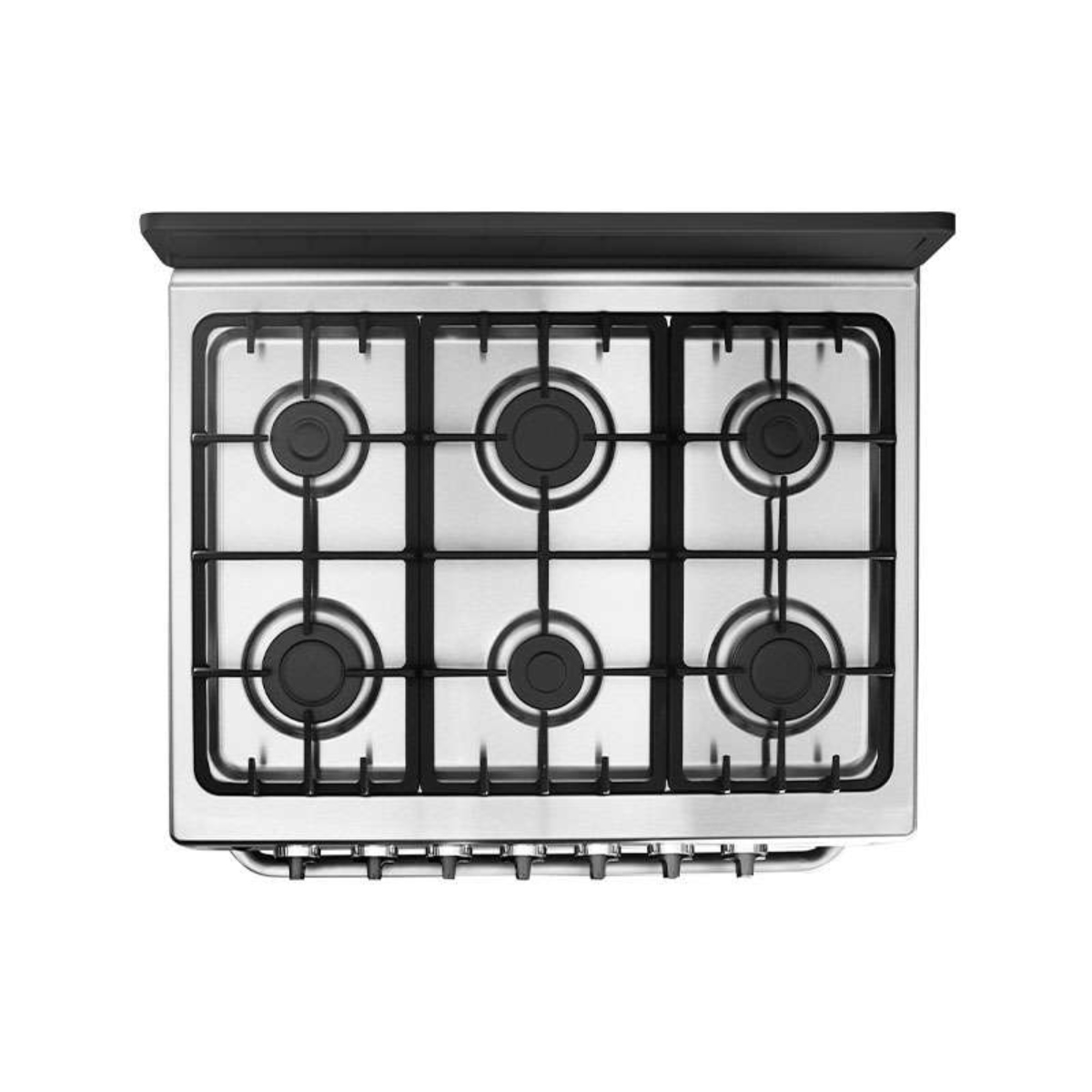 Estufa Midea MGS30FS1BEABB 30" 6 Quemadores Cubierta Acero Inox Negro ALBY