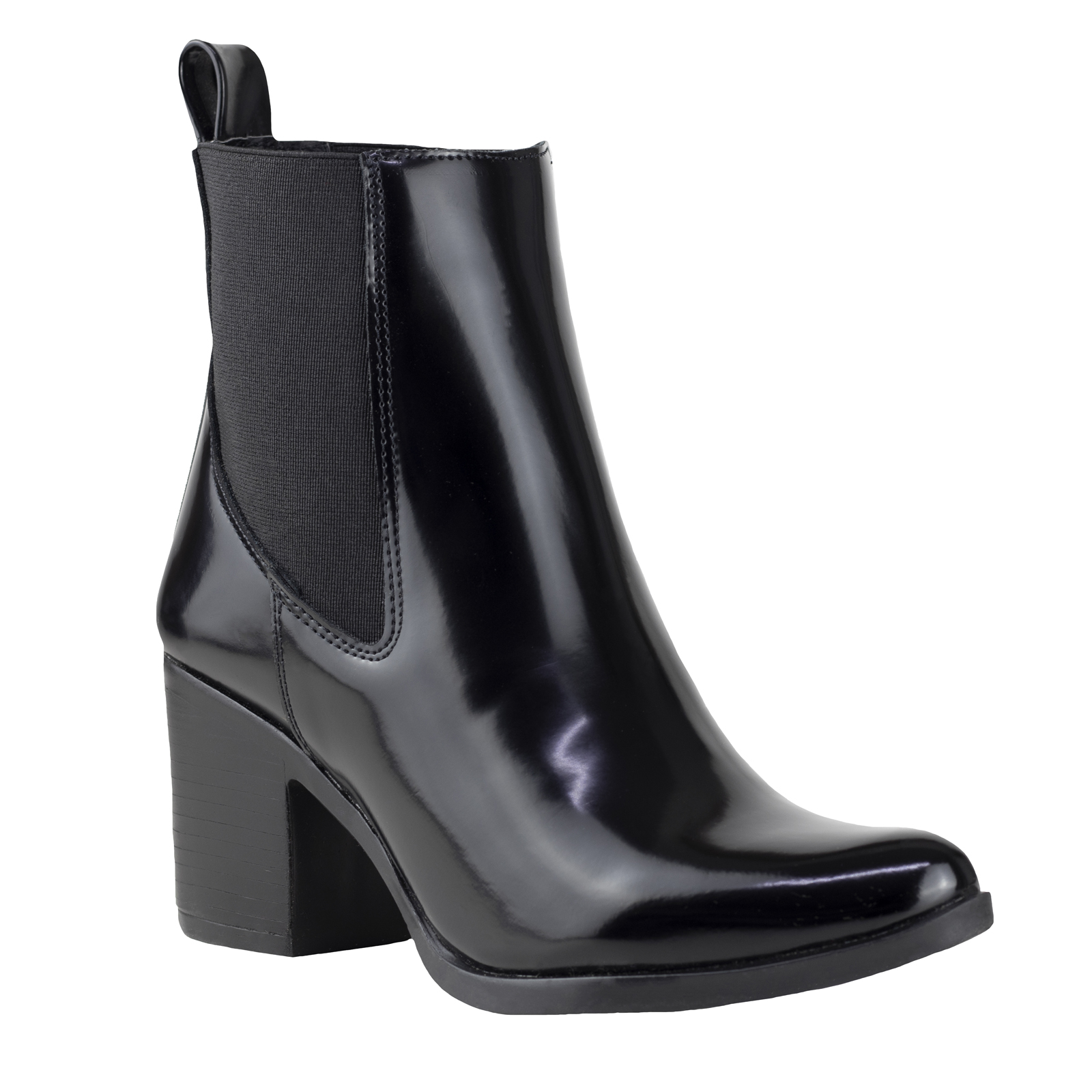 Botines De Tacon Negro Capa De Ozono Dama 648101 Urbana +5cm