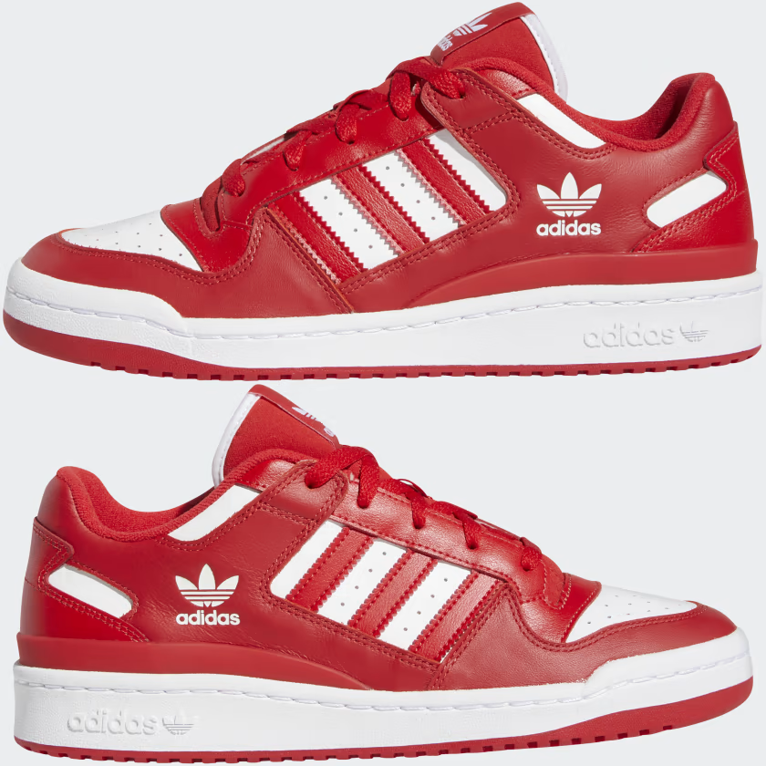 Tenis Adidas Fourm Low Rojo De Hombre 100% Original Y Nuevo 