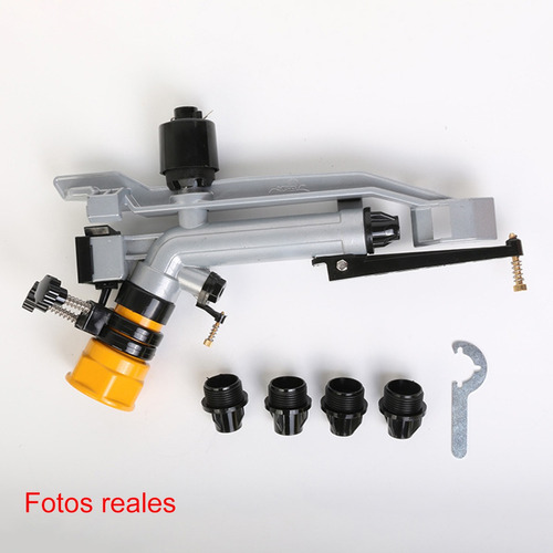 Aspersores de Riego Para Jardin 1-1/2 Riego Agrícola R-20-30m Plata amarillo